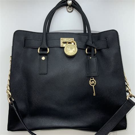 Michael Kors Large 6736968 Tote Bag W/key & Lock Cuban .